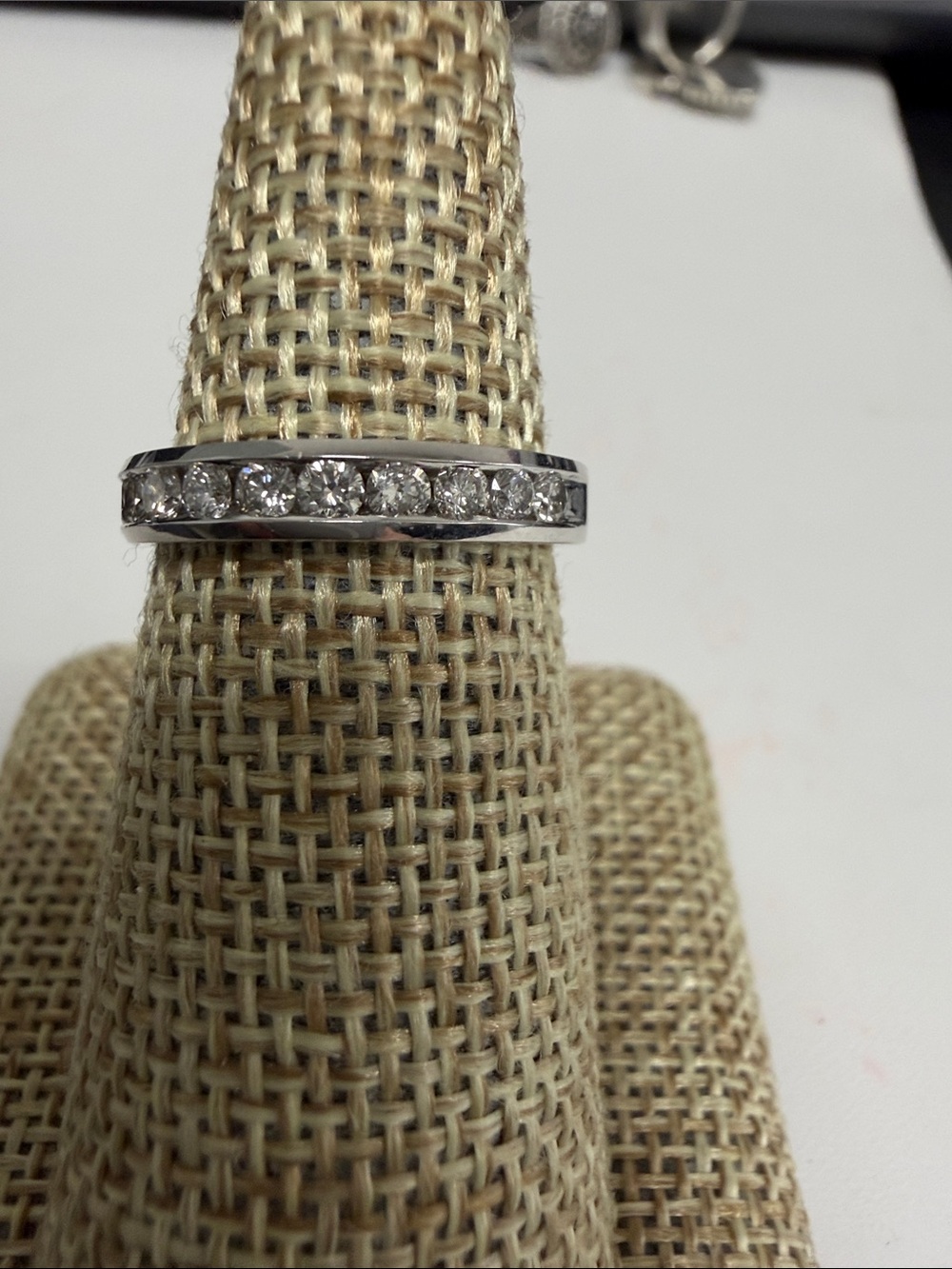 Classic White Gold Diamond Eternity Band - White